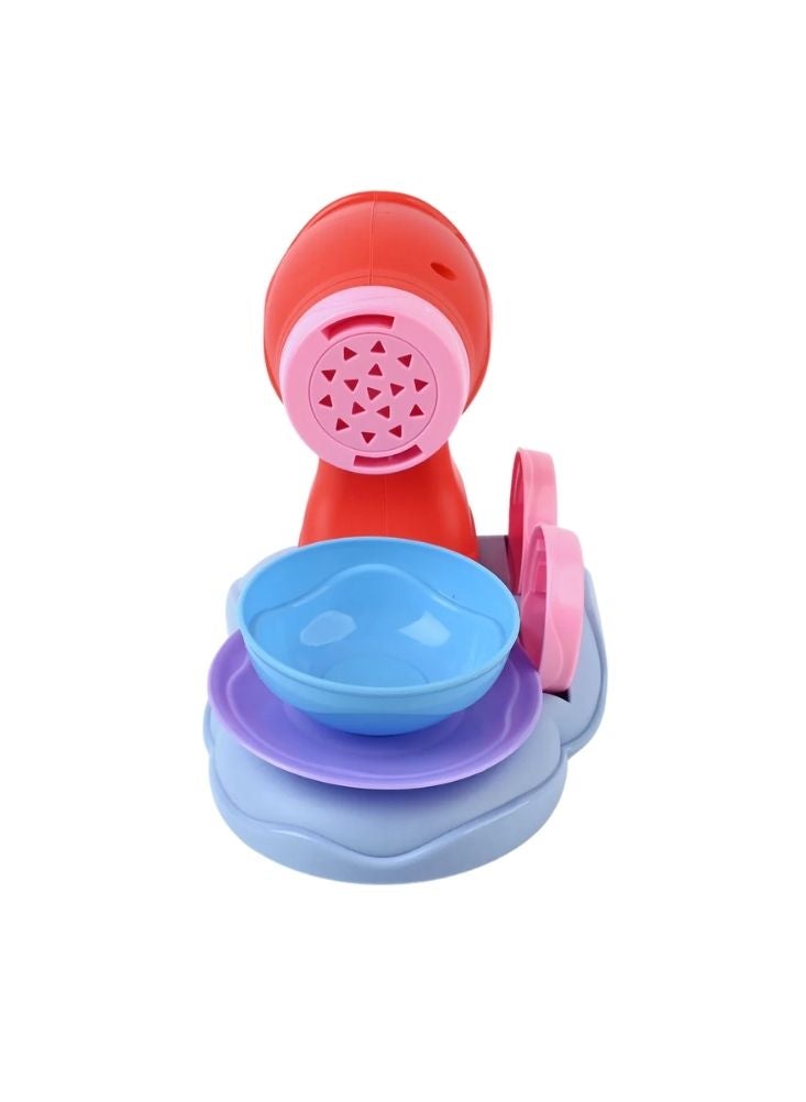 Premium Kids Color Clay Noodle Machine Playset – Creative Dough Extruder Cooking Toy Set - Image 3